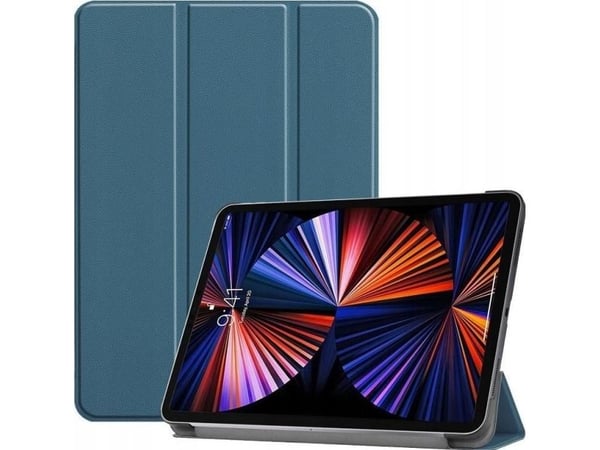 CoreParts - Lommebok for nettbrett - tri-fold caster, with auto-wake function - mørk grønn - 12.9" - for Apple 12.9-inch iPad Pro (5. generasjon)