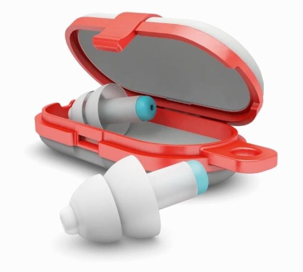 Alpine Pluggies Kids, Gjenbrukbar øreplugg, Studere, Liten (fingerbøl), In-ear, Blå, Hvit, 25 dB