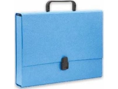 Aktentaske med håndtak A4 5 cm ecoline penmate blå