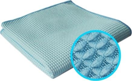 CleanPRO mikrofiberduk, våfflad, 40 x 40 cm – blå
