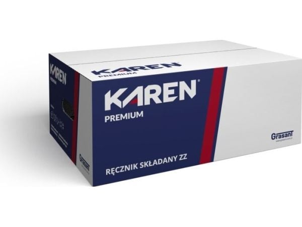 Karen Premium - papirhåndklær i Z-fold ZZ, 2-lags, cellulose - 3200 ark 9503595