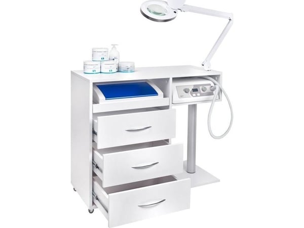 Activeshop podologisk enhet Y-300 med fräs och utsug, steriliserare, lampa