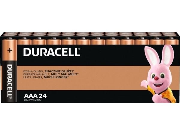 Duracell Basic LR03 batterier 24 st