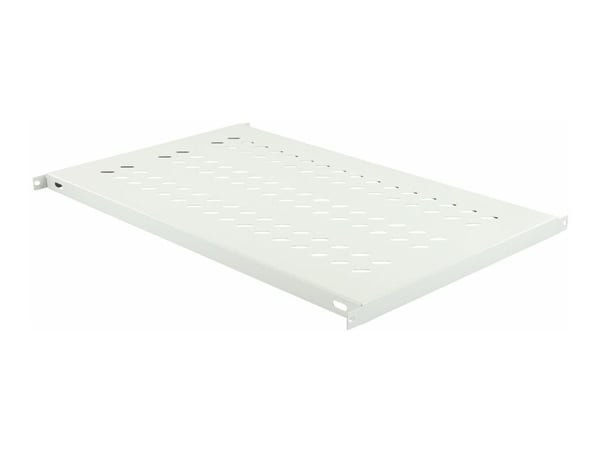 Lanview by Logon - Rack-hylle - tray for cabinets, d=1000 - hvit, RAL 7035 - 1U - 19"