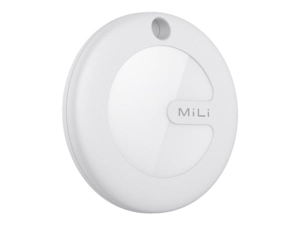 Hali-Power MiLi MiTag - Anti-tab Bluetooth-tunniste matkapuhelimelle, tabletille - valkoinen, musta avaimenperä - iPhonelle/iPadille/iPod:lle