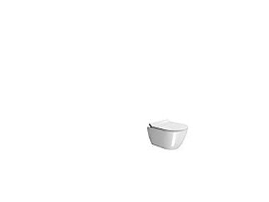 GSI Pura kompakt vægtoilet 46x35cm med Swirlflush skylleteknik - boltafstand 180 mm
