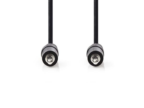 Nedis - Lydkabel - mini-phone stereo 3.5 mm hann til mini-phone stereo 3.5 mm hann - 2 m - svart - rund
