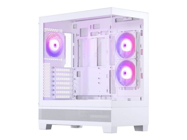 Phanteks XT View - Tower - utvidet ATX (E-ATX) - sidepanel med vindu (herdet glass) - ingen strømforsyning (ATX) - matt hvit - USB/lyd