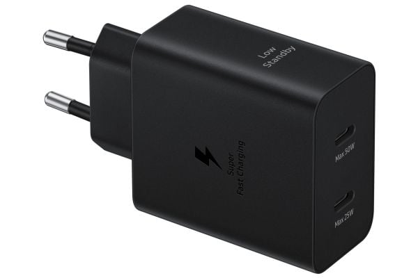 Samsung EP-T5020 - Strømadapter - 50 watt - 3 A - SFC 2.0, PD 3.0 (USB-C) - på kabel: USB-C - svart