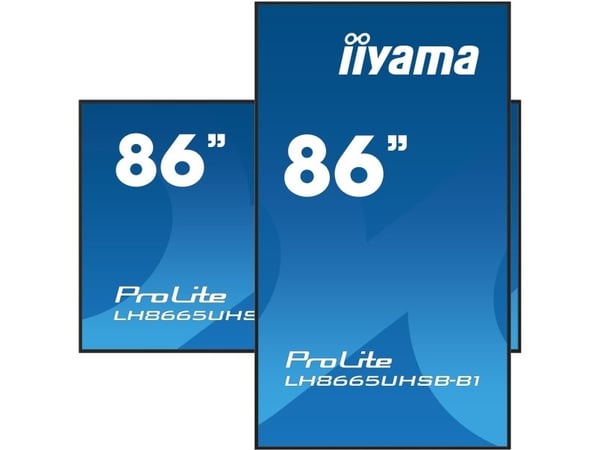 iiyama ProLite LH8665UHSB-B1 - 86" Diagonalklasse LED-bakgrunnsbelyst LCD-skjerm - intelligent skilting - Android - 4K UHD (2160p) 3840 x 2160 - svart