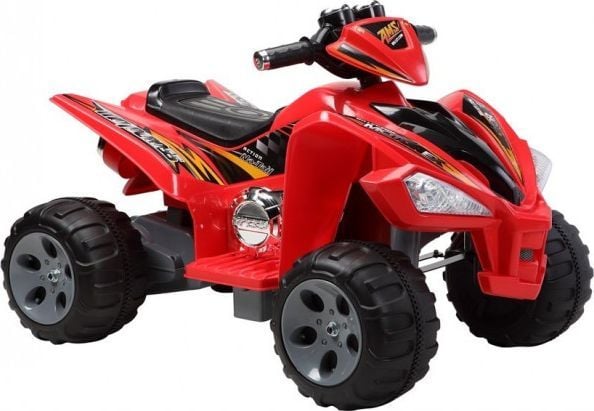 Lean Cars quad på batteri store hjul rød