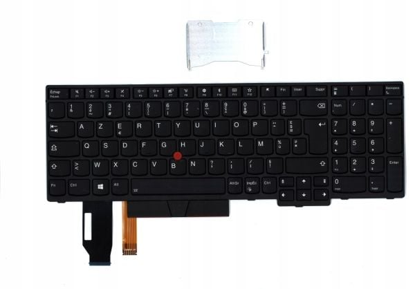 Lite-On - Erstatningstastatur for bærbar PC - med ClickPad, Trackpoint - bakbelysning - AZERTY - Fransk