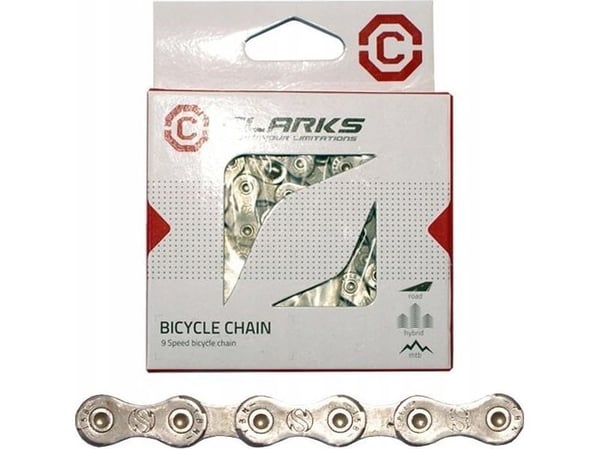 Clarks kjede CLARKS C9AR, 9-radet, 116 lenker, 1/2"x11/128", spink, antikorrosjon, sølv