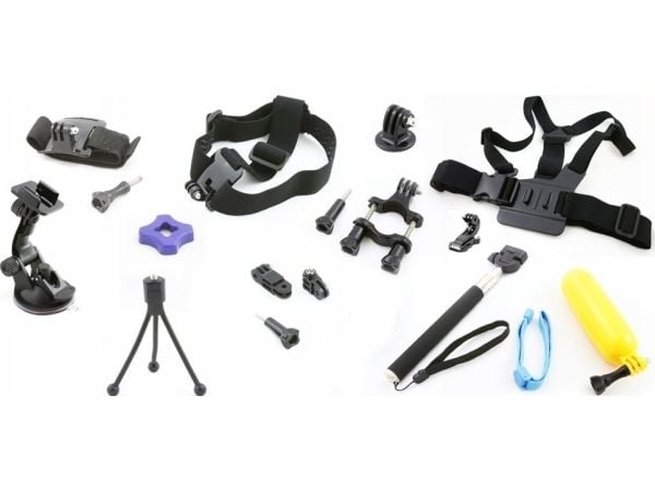 Xrec sett/tilbehør monotazowe til GoPro Go Pro Hero 4/3/3+/2/1 & for Sjcam SJ4000/SJ5000/SJ6000