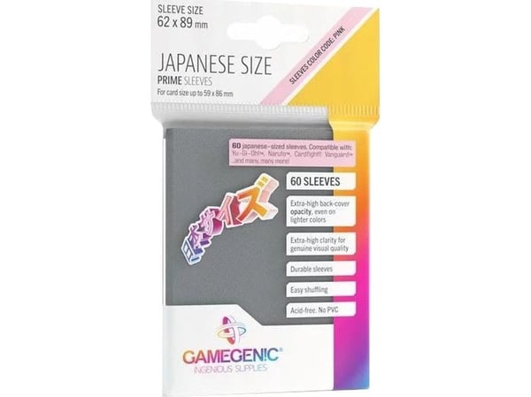 GameGenic Dark Grey Japanese Prime Sleeves