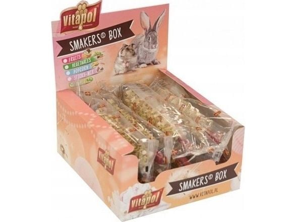 Vitapol snackbox JABLKOWY för gnagare och kaniner 12 st/förp.