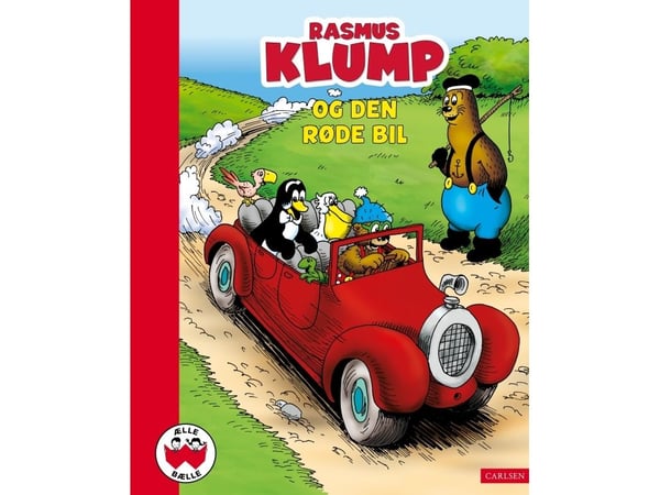 Rasmus Klump og den røde bilen | Vilhelm Hansen; Carla Hansen; Claes D. Voss; Carla og Vilhelm Hansen | Språk: Dansk