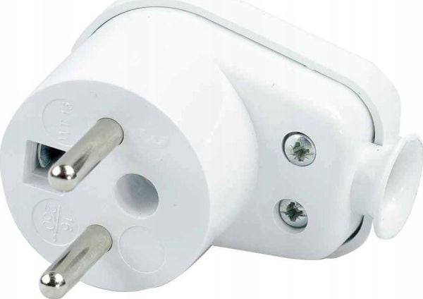 Orno ORNO RUBBER PLUG WITH A BRACKET IP44 BLACK 2P + WITH WT-16/WHITE