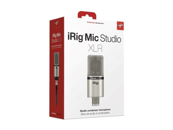 IK Multimedia iRig Mic Studio XLR Studio Microphone Överföringstyp:Bredband Inkl. kabel, Inkl. klämma, Inkl. stativ