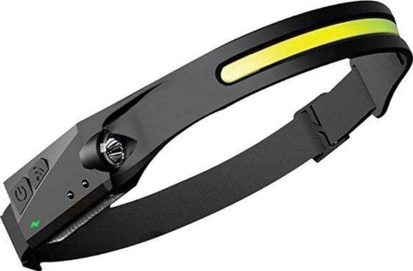 Superfire HL65 - Hodelykt - LED x 2 - 5-modus - hvitt lys - 6050/6400 K - svart
