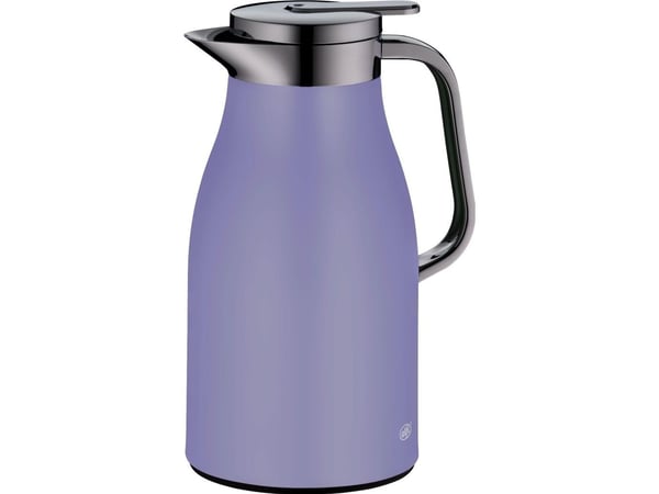 Alfi Skyline, Karaffel, 1 l, Kromfarget, Lavender, Plast, Silikon, Rustfritt stål, Termoplastisk elastomer (TPE), Rund, Plast