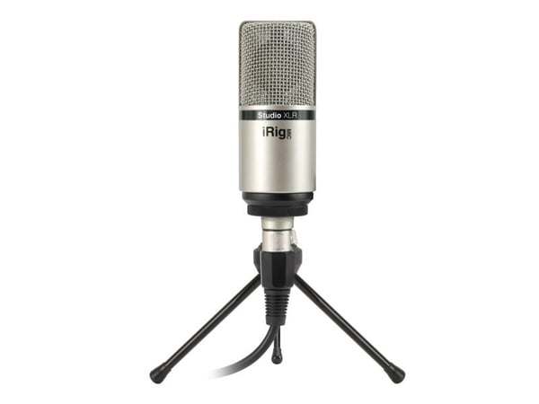 IK Multimedia iRig Mic Studio XLR Studio Microphone Överföringstyp:Bredband Inkl. kabel, Inkl. klämma, Inkl. stativ