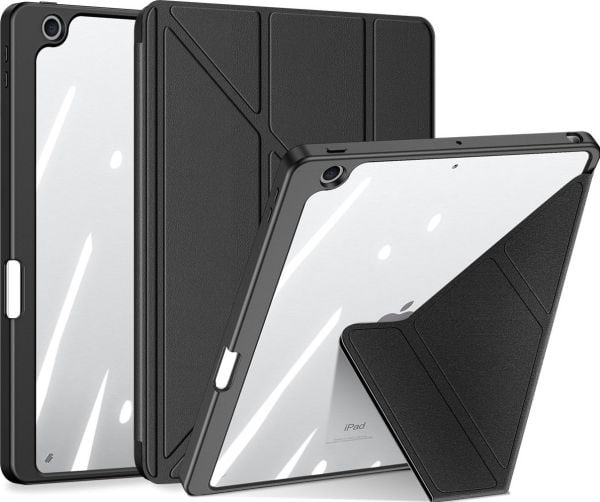 Dux Ducis nettbrettetui Dux Ducis Magi dekselet iPad 10.9'' 2022 (10. generasjon) deksel med plass til en stylus smart dekselstativ sort