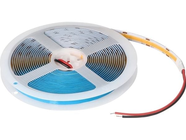 Orno LED strip COB LED strip 12V, 480L/m, 10W/m, IP20, 3000K, 5m