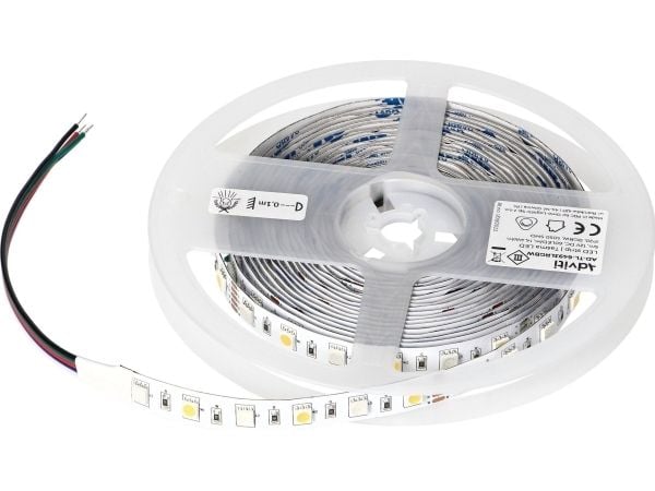 Orno Tasma LED 12V, Samsung lystilbehør 5050, 60L/m, 330lm/m, 14,4W/m, IP20, RGBW, 5 m