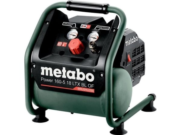 Metabo POWER 160-5 18 LTX BL OF - Luftkompressor - trådløs - oljefri - 70 l/min - 5 liter - 120 l/min - uten batteri - 18 V - SOLO