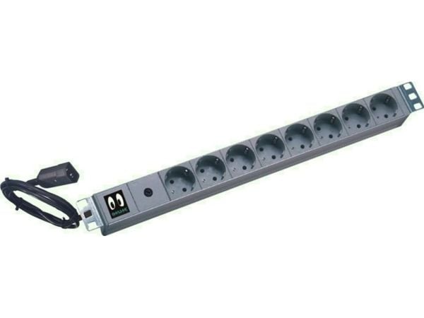 ONLINE USV-Systeme Power Strip, 10 A, 16 A, Sort, 4,8 m, 48,3 cm (19")