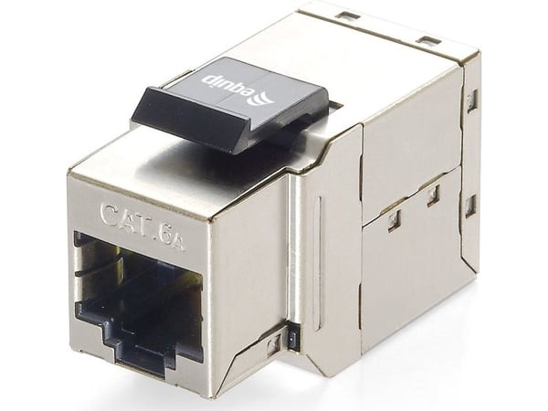 Equip 125596, Sølv, RJ-45, RJ-45, Gull, 17,1 mm, 21,2 mm