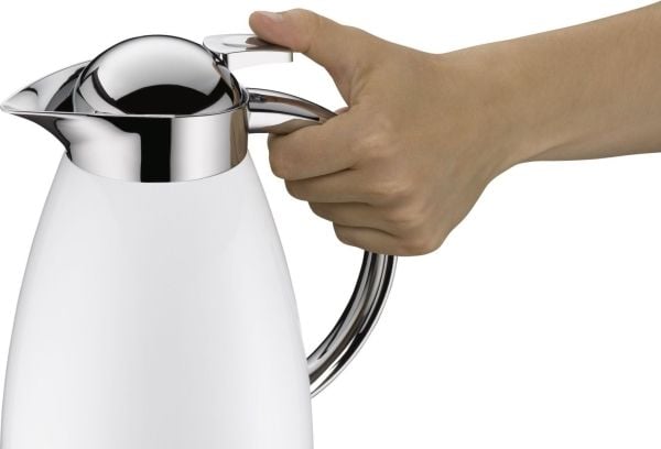 Alfi 1421211100, Karaffel, 1 l, Hvit, Rustfritt stål, Rund, Signo