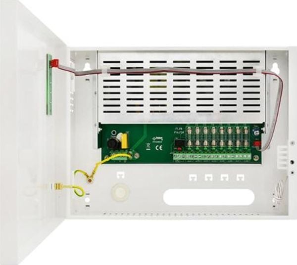 Pulsar stabilisert impulsstrømforsyning for 8 HD-kameraer HPSDC-12V8X1A 12V/8A/81A (40427)