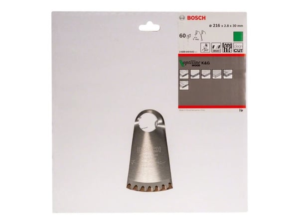 Bosch KAP & GEARSAV-BLAD 216X2,8X3,0MM 60T