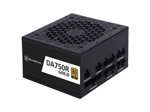 SilverStone Decathlon Series DA750R Gold - Strømforsyning (intern) - ATX12V 2.4/ EPS12V - 80 PLUS Gold - AC 100-240 V - 750 Watt - aktiv PFC - sort