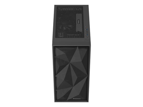 GENESIS Diaxid 605F, Midi Tower, PC, Sort, ATX, Micro ATX, Mini-ATX, ABS, Stål, Herdet glass, Spilling