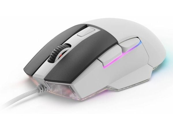 Sharkoon SKILLER SGM35 - Mus - optisk - 6 knapper - kablet - USB - hvit