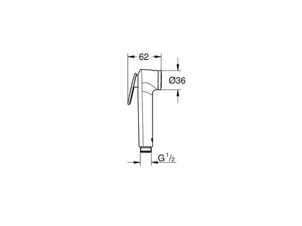GROHE Tempesta-F Trigger Spray 30, Kromfarget, 1 stykker