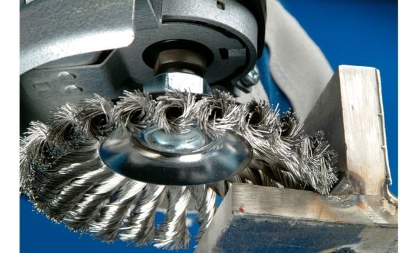 PFERD Bevel brushes knotted, with thread, Stål