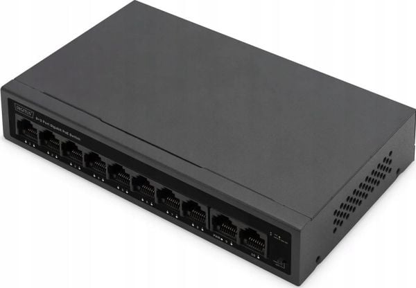 Digitus DN-95357, Fast Ethernet (10/100), Täysin kaksipuolinen, Power over Ethernet -tuki
