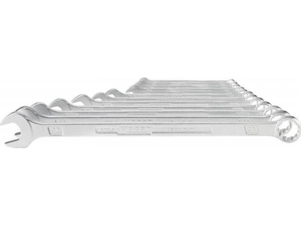 HAZET 600LG/12, 10,11,12,13,14,17,19,22,24,27,30,32 mm, Krom, Krom, Tyskland, 12 styck