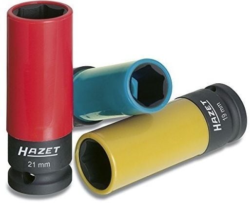 HAZET 903SPC/3, Kraftpipe, Blå, Rød, Gult, 3 hoder, 1/2", Metrisk, 17,19,21 mm