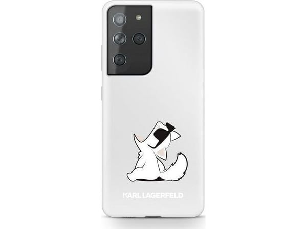 Karl Lagerfeld Karl Lagerfeld KLHCS21LCFNRC S21 Ultra G998 Hard Case Clear Choupette Fun Karl Lagerfeld Karl Lagerfeld KLHCS21LCFNRC S21 Ultra G998 Hard Case Clear Choupette Fun