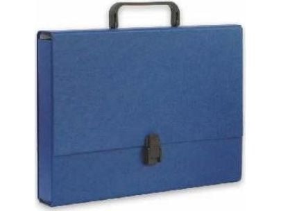 Penmate navy blå A4 dokumentmappe 5 cm Ecoline med håndtak