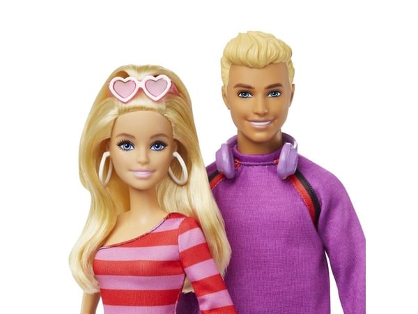 Barbie Fashionistas dukker og tilbehør, motedukke, menn og kvinner (sett), 3 år, jente, flerfarget