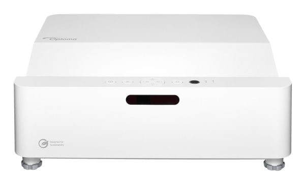 Optoma ZW410UST - DLP-projektori - laser - 3D - 4000 lumenia - WXGA (1280 x 800) - 16:10 - 720p - ultra short throw-objektiivi - valkoinen
