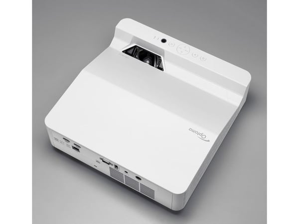Optoma ZW410UST - DLP-projektori - laser - 3D - 4000 lumenia - WXGA (1280 x 800) - 16:10 - 720p - ultra short throw-objektiivi - valkoinen