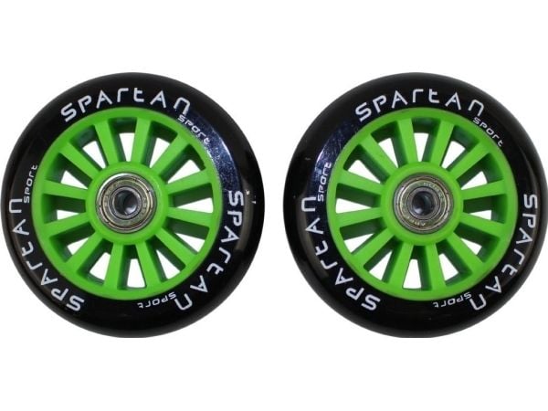 Spartan hjul til freestyle sparkesykkel med lagre ABEC7 (grønne) Spartan hjul til freestyle sparkesykkel med lagre ABEC7 (grønne)