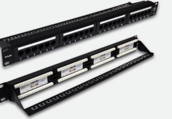 Patchpanel 48,30 cm (19") 1U 24xUTP CAT.6 med støtte for ACT (24xUTP CAT.6)